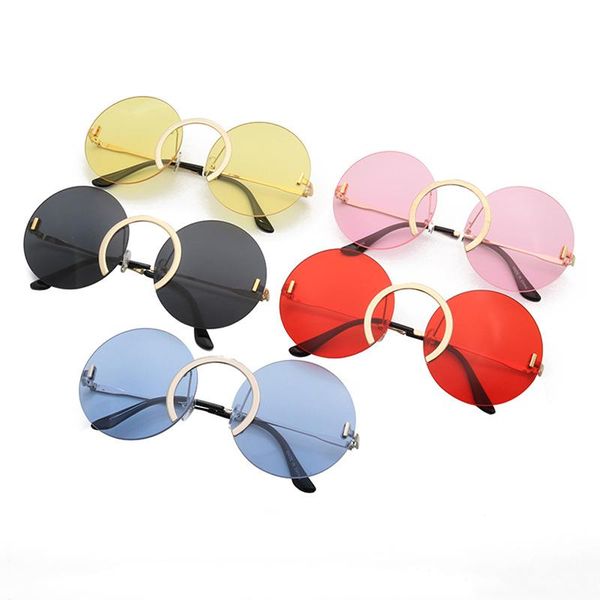 sunglasses round frame european and american personality fashion metal sun glasses uv400 decoration eyeglasses, White;black
sunglasses round frame european and american personality fashion metal sun glasses uv400 decoration eyeglasses, White;black