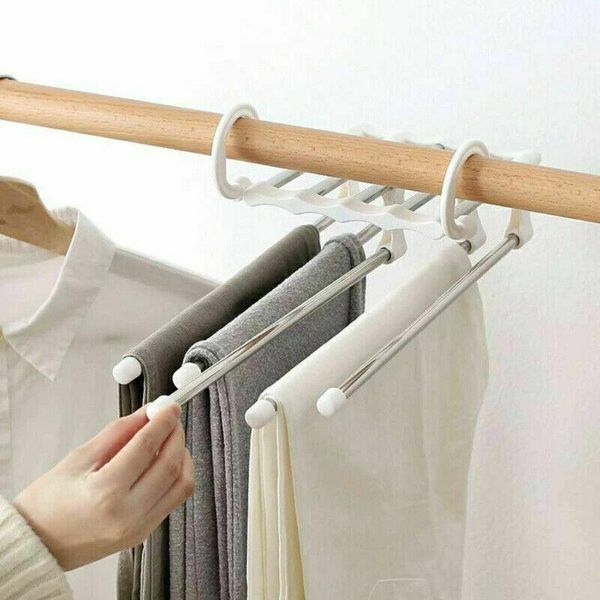 hangers & racks multi-functional 5 in 1 stainless steel pants rack retractable hanger scarf shelf drying laundry storage organization
hangers & racks multi-functional 5 in 1 stainless steel pants rack retractable hanger scarf shelf drying laundry storage organization