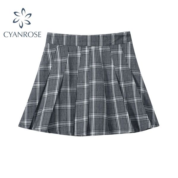 green plaid summer women skirt high waist stitching student pleated s cute sweet girls dance mini female 210515, Black
green plaid summer women skirt high waist stitching student pleated s cute sweet girls dance mini female 210515, Black