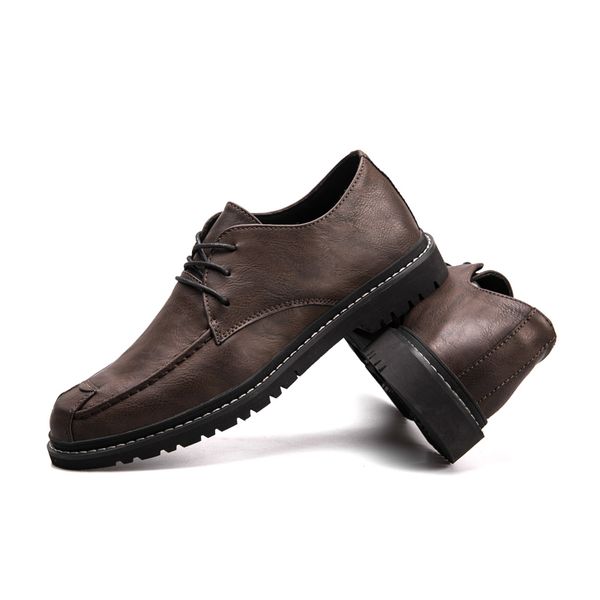 2021 men dress shoes formal business leather shoe korean trendy british style brown khaki size 38-44 code 66-1717, Black
2021 men dress shoes formal business leather shoe korean trendy british style brown khaki size 38-44 code 66-1717, Black