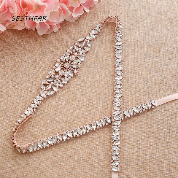 wedding sashes sesthfar long length pearls belt rose gold rhinestones crystal bridal hand beaded thin dress, White
wedding sashes sesthfar long length pearls belt rose gold rhinestones crystal bridal hand beaded thin dress, White