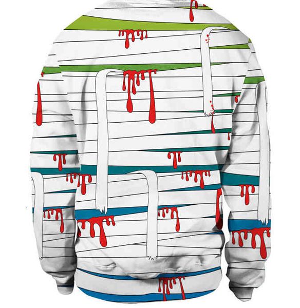 striped blood bandage bloodstains doll print mens women pullover sweatshirt holloween lovers long sleeved tshirt hoodies costume, Black
striped blood bandage bloodstains doll print mens women pullover sweatshirt holloween lovers long sleeved tshirt hoodies costume, Black