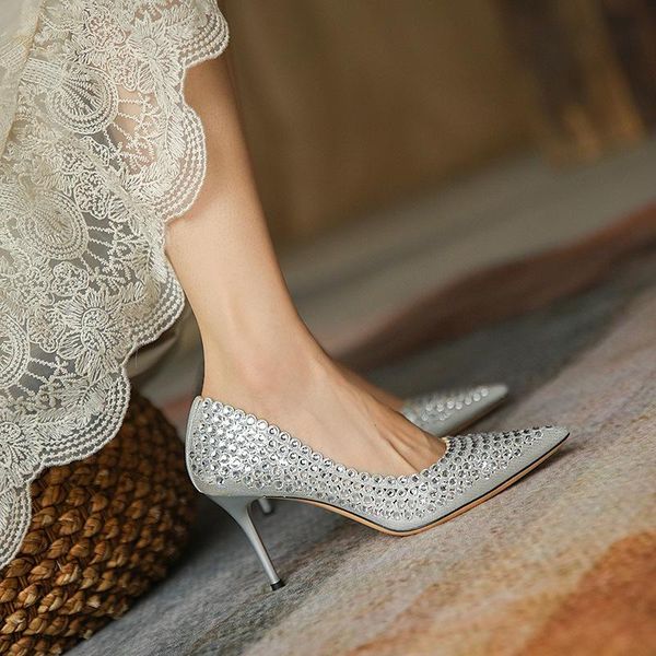 dress shoes autumn stiletto high-heel crystal bridal wedding with rhinestone pointed toe banquet all-match women's shoe, Black
dress shoes autumn stiletto high-heel crystal bridal wedding with rhinestone pointed toe banquet all-match women's shoe, Black