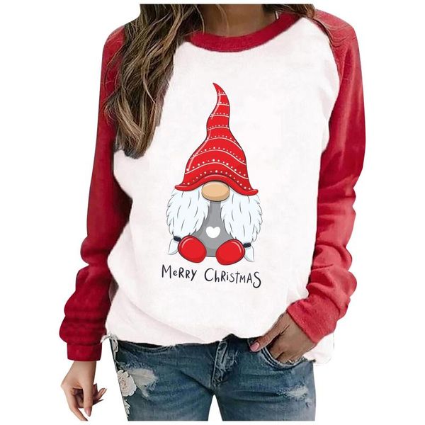 women's hoodies & sweatshirts fashion casual fun stitching christmas print long sleeve loose sports sweatshirt pullover streetwear, Black
women's hoodies & sweatshirts fashion casual fun stitching christmas print long sleeve loose sports sweatshirt pullover streetwear, Black