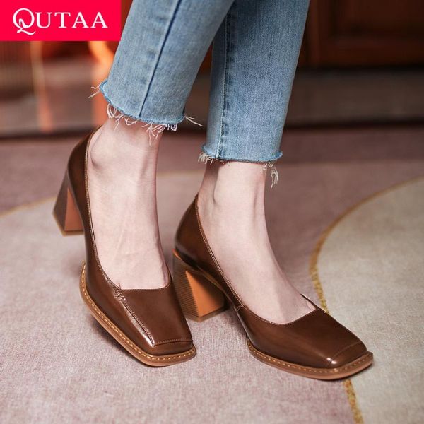 square high heels spring autumn genuine leather shallow women shoes toe fashion female pumps size 34-39 dress, Black
square high heels spring autumn genuine leather shallow women shoes toe fashion female pumps size 34-39 dress, Black