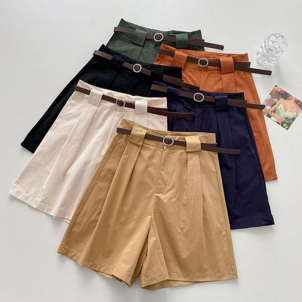 women's shorts women summer solid crimping casual students outwear korean style simple womens elegant sashes wide-leg short chic, White;black
women's shorts women summer solid crimping casual students outwear korean style simple womens elegant sashes wide-leg short chic, White;black
