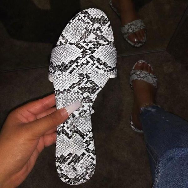slippers women outdoor flat anti-slip snake pattern casual beach shoe large size heel female slides zapatos, Black
slippers women outdoor flat anti-slip snake pattern casual beach shoe large size heel female slides zapatos, Black