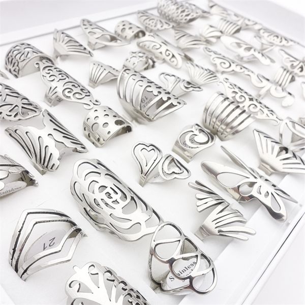 mixmax 20pcs fashion stainless steel rings for women s carved flowers butterfly unique party jewelry wholesale lot 220225, Slivery;golden
mixmax 20pcs fashion stainless steel rings for women s carved flowers butterfly unique party jewelry wholesale lot 220225, Slivery;golden