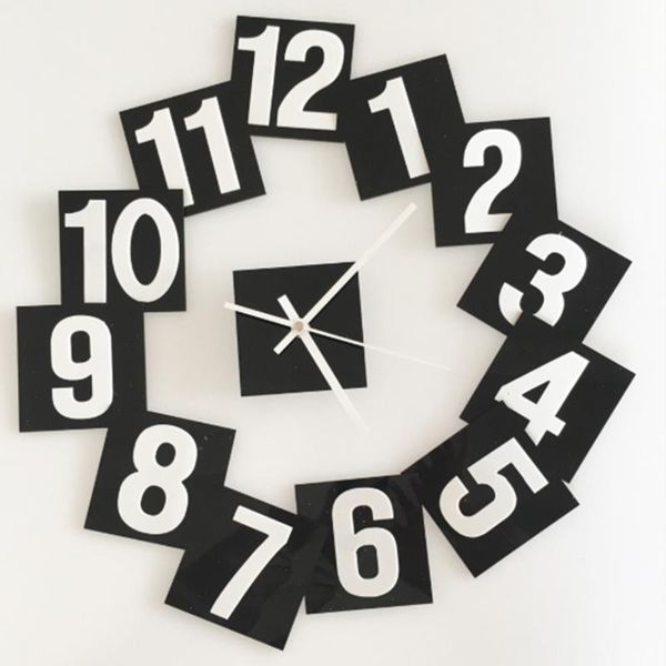 wall clock digital block combination sticker diy removable fashion black and white colors optional 2021 clocks
wall clock digital block combination sticker diy removable fashion black and white colors optional 2021 clocks