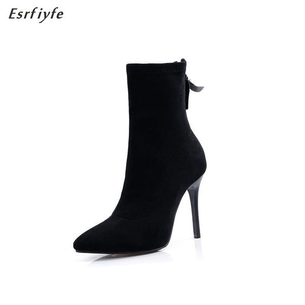boots esrfiyfe 2021 autumn winter women solid colors short thin heels pointed toe zipper ankle botas mujer, Black
boots esrfiyfe 2021 autumn winter women solid colors short thin heels pointed toe zipper ankle botas mujer, Black