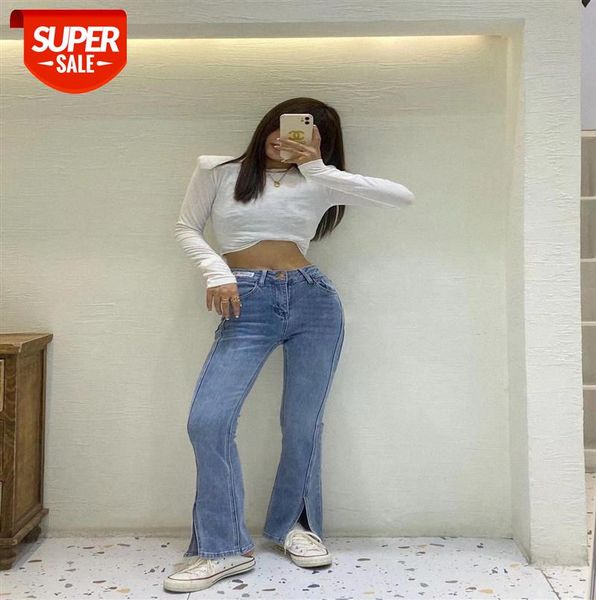 lizhiqi high-waisted front slit jeans women's slim fashion slimming split-fork mopping flared pants 110462 #vp35, Black;gray
lizhiqi high-waisted front slit jeans women's slim fashion slimming split-fork mopping flared pants 110462 #vp35, Black;gray
