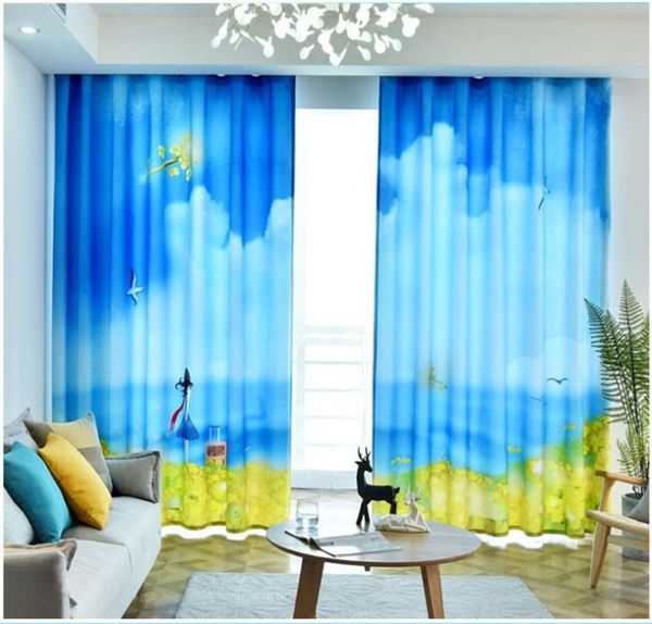 curtain & drapes blue sky and white clouds girl flower field pastoral creative curtains scenery pattern bedroom shading
curtain & drapes blue sky and white clouds girl flower field pastoral creative curtains scenery pattern bedroom shading