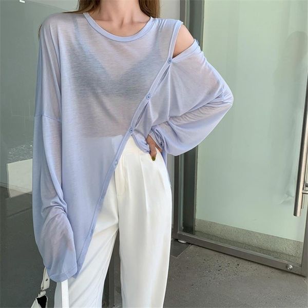 women's blouses & shirts hzirip o-neck summer 2021 solid chiffon split fork shirt loose full sleeve fashion button pullover casual gent, White
women's blouses & shirts hzirip o-neck summer 2021 solid chiffon split fork shirt loose full sleeve fashion button pullover casual gent, White