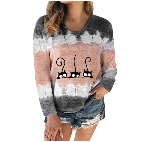 women's t-shirt fashion women tie dye tee shirt clothes autumn winter long sleeve round neck casual loose ladies, White
women's t-shirt fashion women tie dye tee shirt clothes autumn winter long sleeve round neck casual loose ladies, White