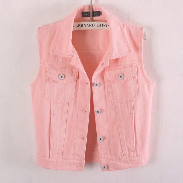 women's vests denim vest jacket women 2021 spring autumn sleeveless outerwear coat plus size single-breasted casual female waistcoats, Black;white
women's vests denim vest jacket women 2021 spring autumn sleeveless outerwear coat plus size single-breasted casual female waistcoats, Black;white
