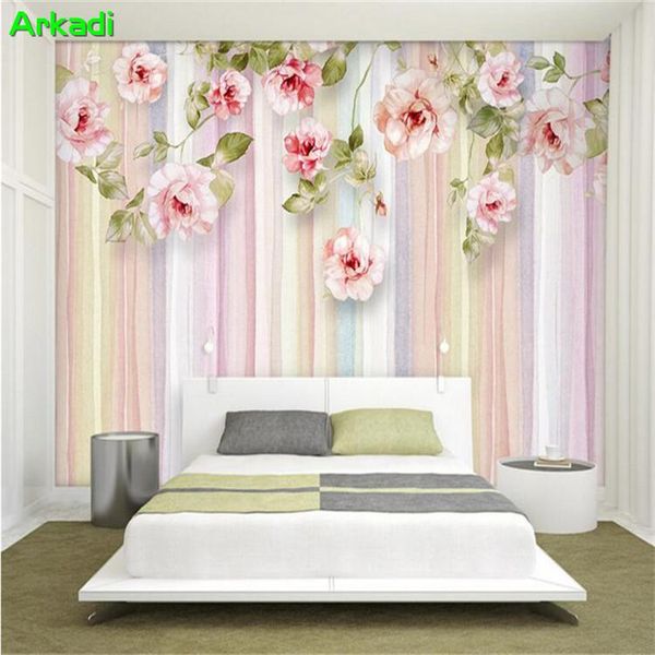 wallpapers custom 3d po hand-painted living room wallpaper simple european vertical bar floral tv background mural fresh bedroom wall
wallpapers custom 3d po hand-painted living room wallpaper simple european vertical bar floral tv background mural fresh bedroom wall