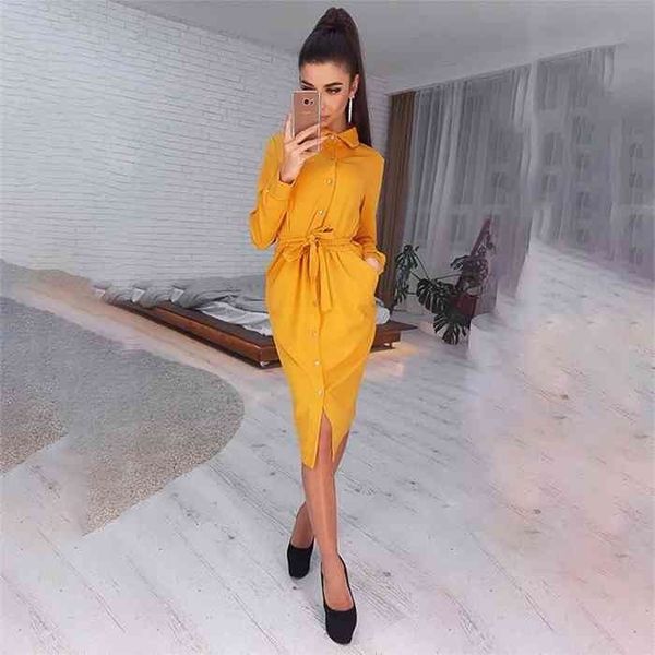 womens casual dresses fashion long sleeve button shirt dress 2021 spring autumn vintage solid color woman dresses femme robe, Black;gray
womens casual dresses fashion long sleeve button shirt dress 2021 spring autumn vintage solid color woman dresses femme robe, Black;gray