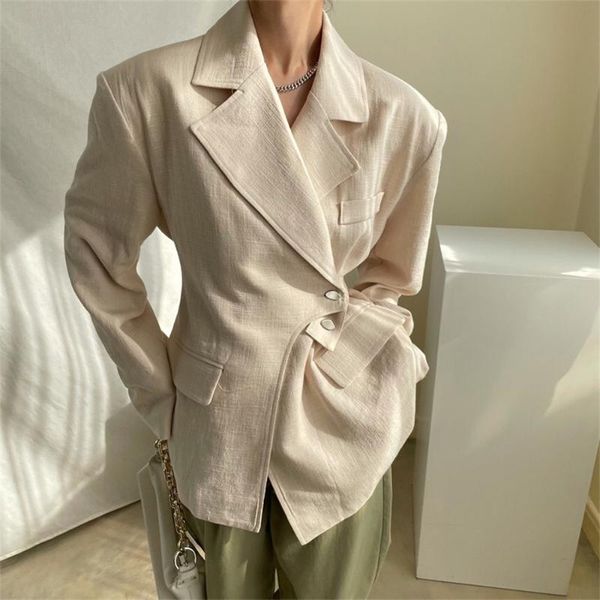 women's suits & blazers harajuku chic irregular solid femme fashion slim work wear office lady business elegant ol autumn coats, White;black
women's suits & blazers harajuku chic irregular solid femme fashion slim work wear office lady business elegant ol autumn coats, White;black