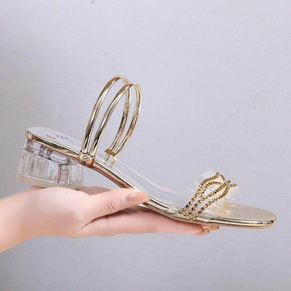 slippers women 2021 summer shoes woman sandals crystal transparent beach silver wedding ladies clear heel 9217g, Black
slippers women 2021 summer shoes woman sandals crystal transparent beach silver wedding ladies clear heel 9217g, Black