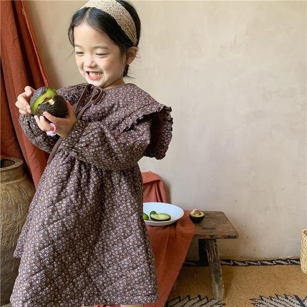 girl's dresses winter girls fashion floral quilted 2021 little princess big turn-down collar loose warm dress, Red;yellow
girl's dresses winter girls fashion floral quilted 2021 little princess big turn-down collar loose warm dress, Red;yellow