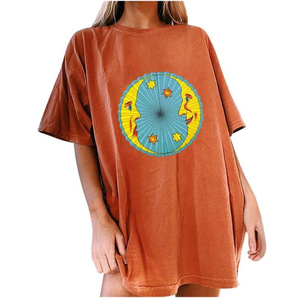 women's t-shirt women 2021 t-shirts short sleeve vintage print long paragraph wild korean minimalist style spring summer, White
women's t-shirt women 2021 t-shirts short sleeve vintage print long paragraph wild korean minimalist style spring summer, White