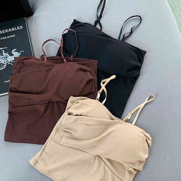 women's tanks & camis ruched short crop women cropped camisole summer s backless tank cami vest woman clothes haut femme ropa mujer 8xi, White
women's tanks & camis ruched short crop women cropped camisole summer s backless tank cami vest woman clothes haut femme ropa mujer 8xi, White