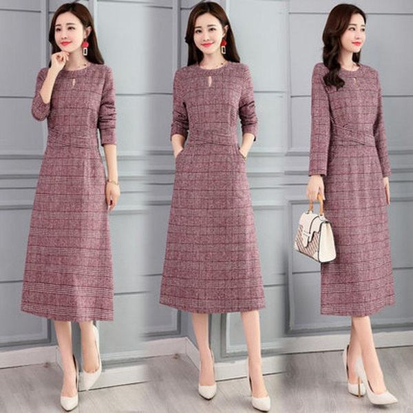 casual dresses 2021 spring and winter women's aristocratic temperament woolen dress, Black;gray
casual dresses 2021 spring and winter women's aristocratic temperament woolen dress, Black;gray