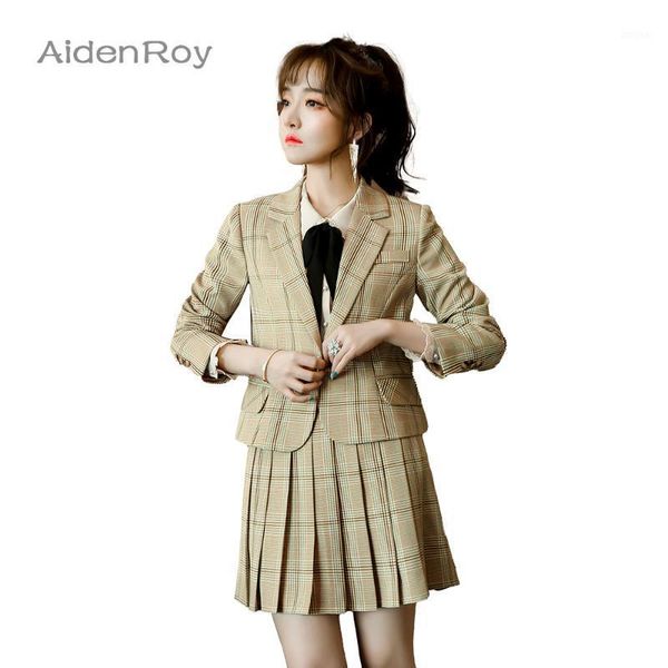 female elegant women's pleated skirt suit gray plaid blazer bussiness jacket office lady 2 pieces set plus size s-4xl two piece dress, White
female elegant women's pleated skirt suit gray plaid blazer bussiness jacket office lady 2 pieces set plus size s-4xl two piece dress, White