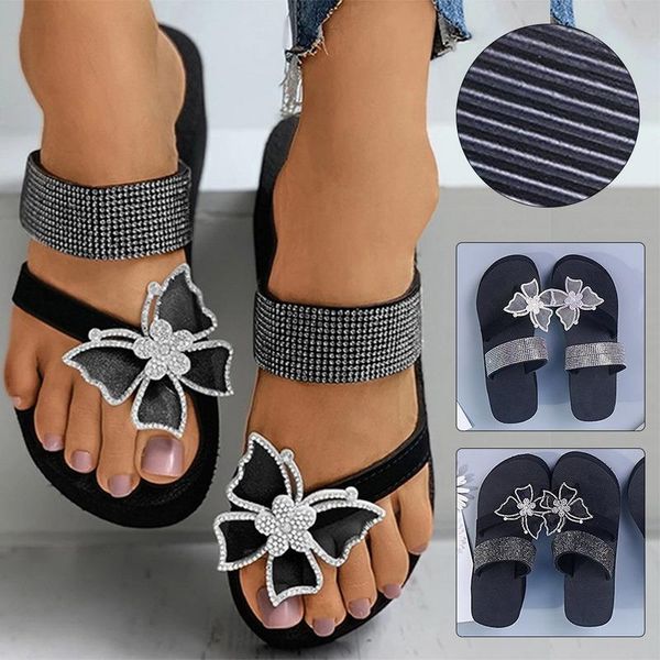 slippers monerffi women's summer women platform rhinestone butterfly shoes open toe ladies fashion comfortable elegant shoe, Black
slippers monerffi women's summer women platform rhinestone butterfly shoes open toe ladies fashion comfortable elegant shoe, Black