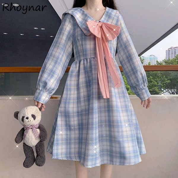 casual dresses long sleeve dress women spring lovely fashion daily simple students tender leisure japanese style soft bow fit sailor-collar, Black;gray
casual dresses long sleeve dress women spring lovely fashion daily simple students tender leisure japanese style soft bow fit sailor-collar, Black;gray