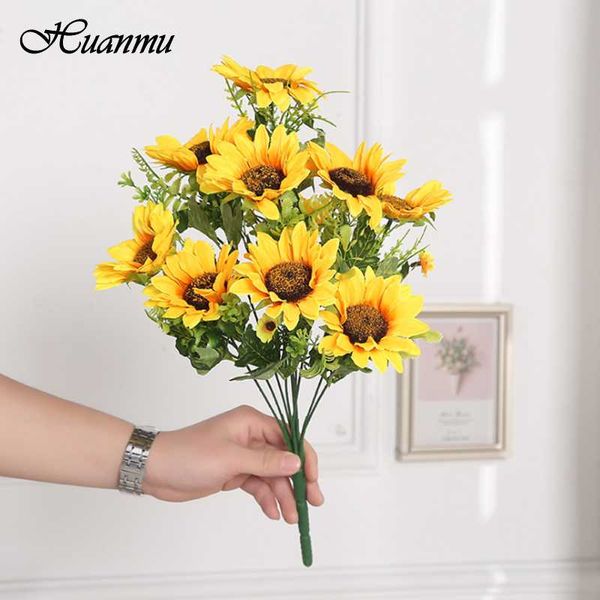 heads simulation sunflower bouquet wedding artificial flower home decoration hand diy silk decorative flowers & wreaths
heads simulation sunflower bouquet wedding artificial flower home decoration hand diy silk decorative flowers & wreaths
