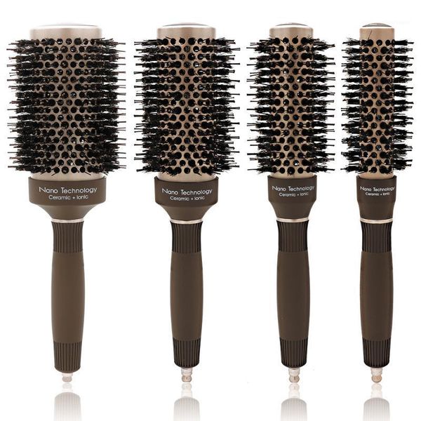 ceramic round hair brush barber professional bristle for women styling1, Silver
ceramic round hair brush barber professional bristle for women styling1, Silver