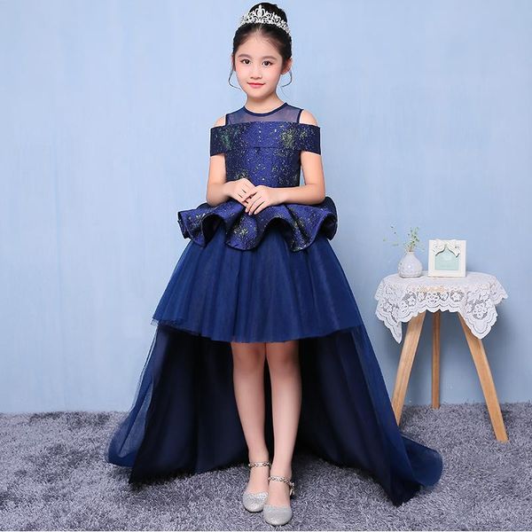 girl's dresses off the shoulder long trailing flower girl for wedding satin tulle patchwork princess party vestidos blue evening gowns, Red;yellow
girl's dresses off the shoulder long trailing flower girl for wedding satin tulle patchwork princess party vestidos blue evening gowns, Red;yellow