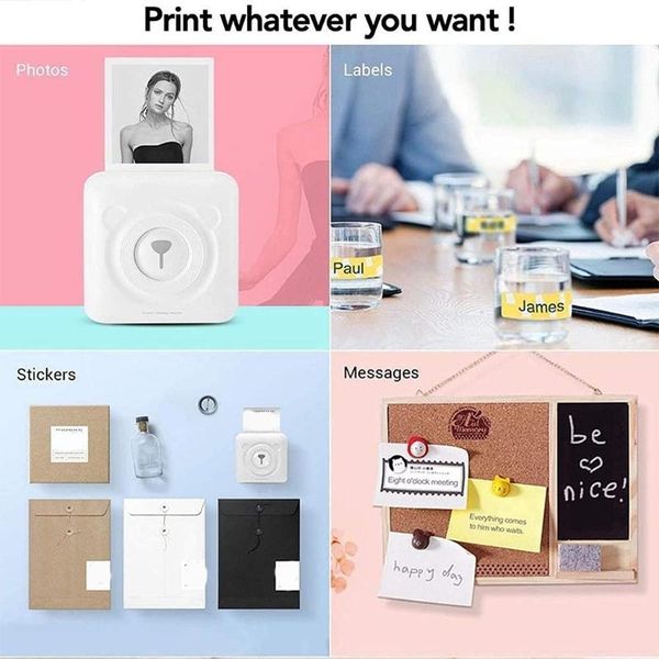 printers 58mm mini wireless portable notes printer meow thermal bluetooth-compatible label image po
printers 58mm mini wireless portable notes printer meow thermal bluetooth-compatible label image po