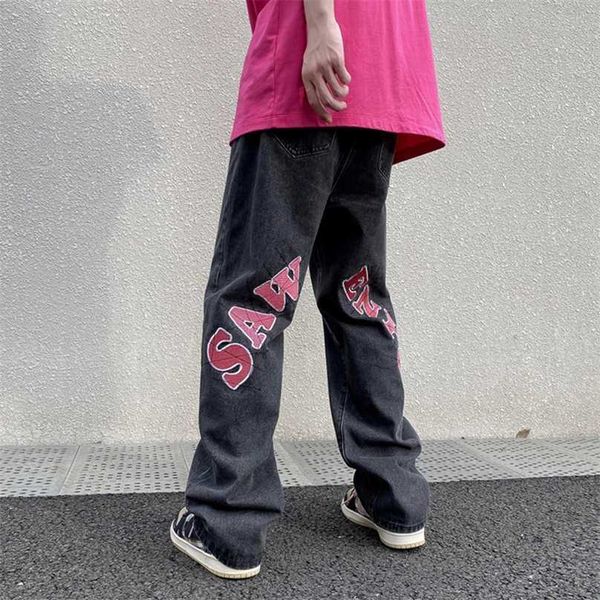 american high street letter printed jeans men's summer thin hiphop fried vibe straight tube loose pants wear 211111, Blue
american high street letter printed jeans men's summer thin hiphop fried vibe straight tube loose pants wear 211111, Blue