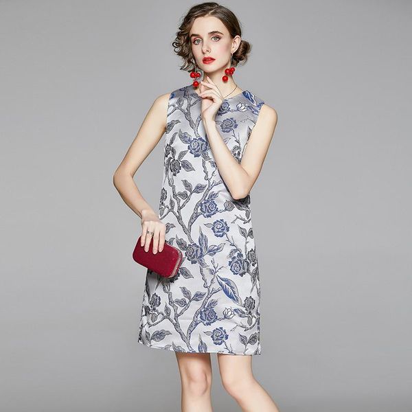 casual dresses 2021 women's summer dress european style round neck print sleeveless short female slim x316, Black;gray
casual dresses 2021 women's summer dress european style round neck print sleeveless short female slim x316, Black;gray