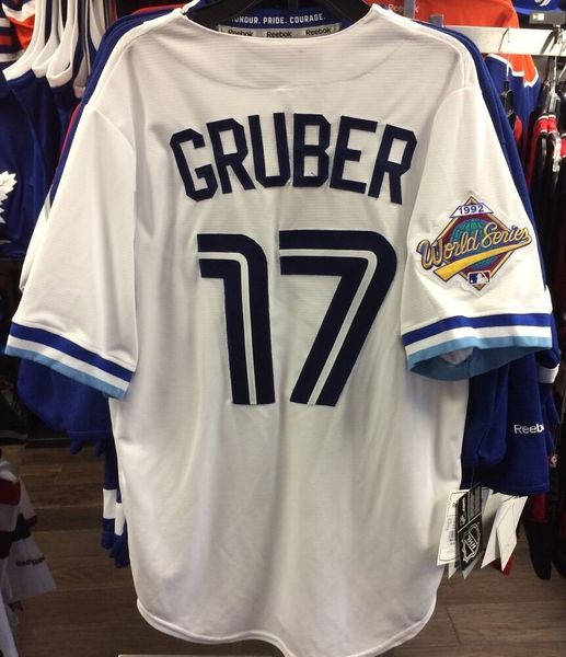 custom 1992 kelly gruber baseball world series patch jersey men women kids youth baseball jersey, Black
custom 1992 kelly gruber baseball world series patch jersey men women kids youth baseball jersey, Black