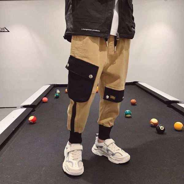 trousers hip hop boy clothes harem pants side patchwork khaki kids cargo jogger children's clothing elastic ankle bottoms, Blue
trousers hip hop boy clothes harem pants side patchwork khaki kids cargo jogger children's clothing elastic ankle bottoms, Blue