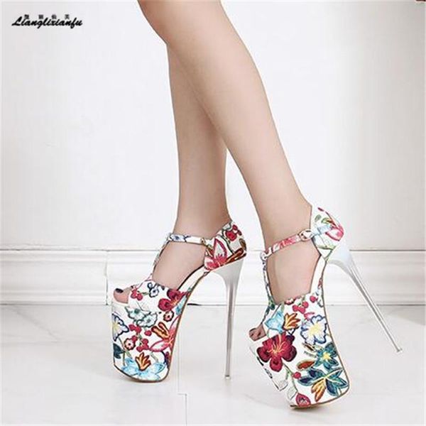 crossdresser stiletto t-strap sandals 20cm thin heels retro flowers nightclub show platform shoes woman pumps chaussures femme, Black
crossdresser stiletto t-strap sandals 20cm thin heels retro flowers nightclub show platform shoes woman pumps chaussures femme, Black
