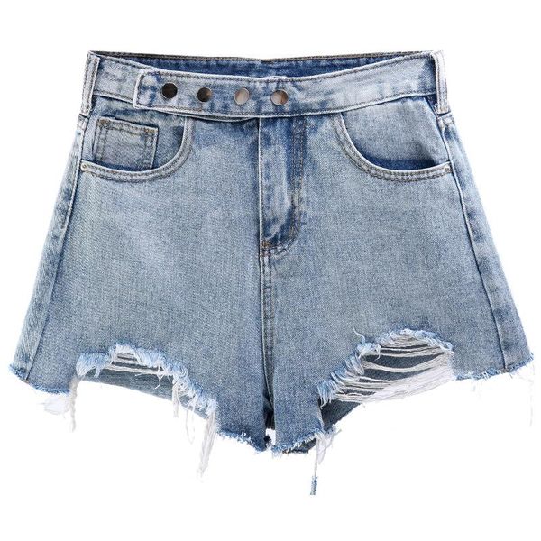 women's shorts mini fashion short jeans 2021 summer women vintage high waist denim frayed hole female washed, White;black
women's shorts mini fashion short jeans 2021 summer women vintage high waist denim frayed hole female washed, White;black