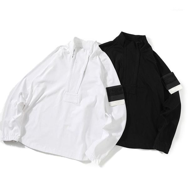 spring and autumn men's solid color zipper decorative jacket half loose casual stand collar clothing sell jackets, Black;brown
spring and autumn men's solid color zipper decorative jacket half loose casual stand collar clothing sell jackets, Black;brown