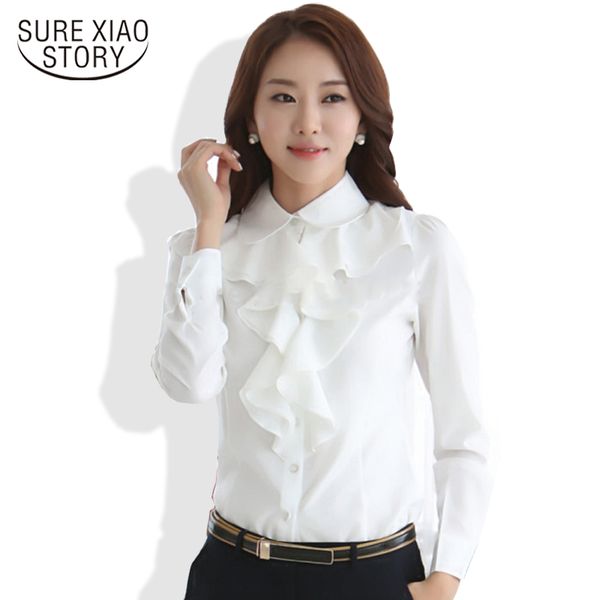 spring new arrival chiffon long sleeve shirt korean style fashion ruffles ladies white black office blouses women clothes 8c81 x0521
spring new arrival chiffon long sleeve shirt korean style fashion ruffles ladies white black office blouses women clothes 8c81 x0521