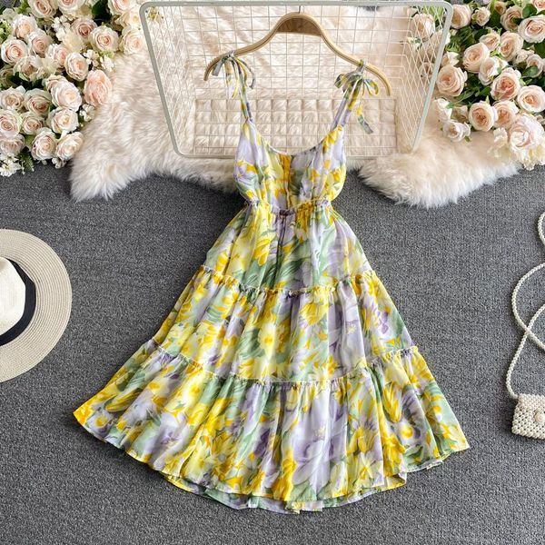 casual dresses chic off shoulder dress women summer lace up vestido chiffon floral print slim suspenders short ruffles yellow pink, Black;gray
casual dresses chic off shoulder dress women summer lace up vestido chiffon floral print slim suspenders short ruffles yellow pink, Black;gray