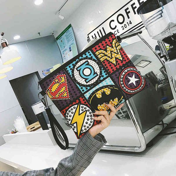backpack japanese and korean hand rivet lightning cartoon contrast women's bag single shoulder diagonal cross envelope mobile phone, Black;red
backpack japanese and korean hand rivet lightning cartoon contrast women's bag single shoulder diagonal cross envelope mobile phone, Black;red