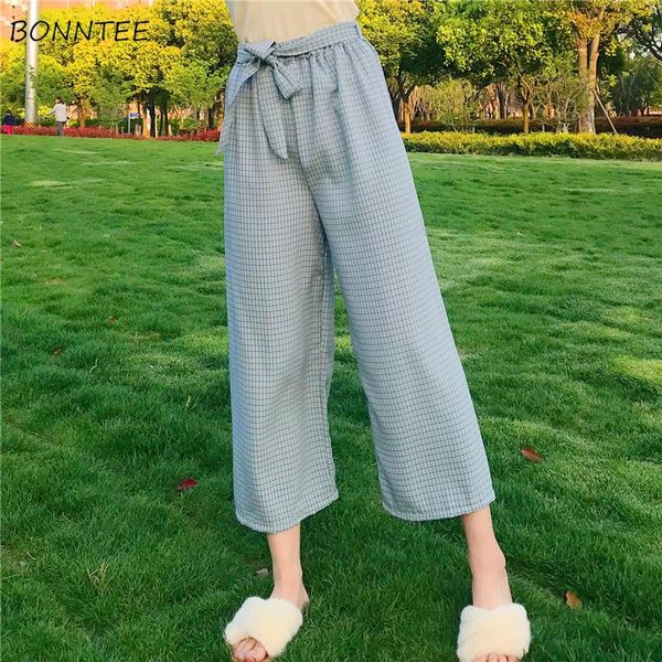 women's pants & capris women plaid loose simple elastic high waist all-match womens wide leg pant leisure students korean style trendy, Black;white
women's pants & capris women plaid loose simple elastic high waist all-match womens wide leg pant leisure students korean style trendy, Black;white