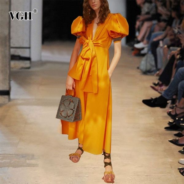 vgh vintage dress for women v neck puff short sleeve high waist bowknot maxi dresses female summer fashion new clothing 210421, Black;gray
vgh vintage dress for women v neck puff short sleeve high waist bowknot maxi dresses female summer fashion new clothing 210421, Black;gray
