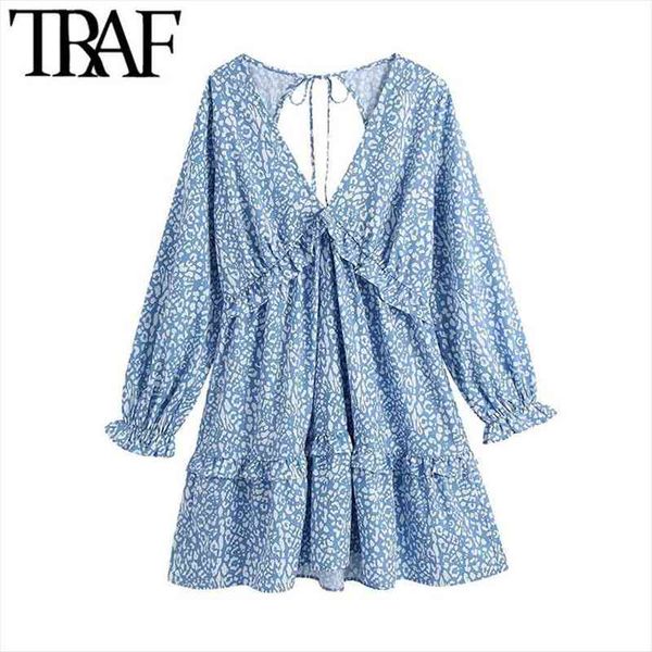 chic fashion animal print ruffle women dress mini vintage backless bow tied side zipper female dresses vestidos, Black;gray
chic fashion animal print ruffle women dress mini vintage backless bow tied side zipper female dresses vestidos, Black;gray