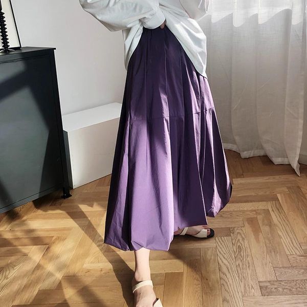 skirts 2021 janpanese spring summer vintage solid purple a-line puffy bud female elastic high waist pumpkin skirt women clothes, Black
skirts 2021 janpanese spring summer vintage solid purple a-line puffy bud female elastic high waist pumpkin skirt women clothes, Black