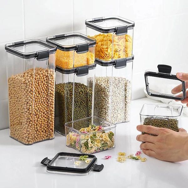kitchen transparent plastic sealed jar spice box nut coffee bean storage whole grain bottles & jars
kitchen transparent plastic sealed jar spice box nut coffee bean storage whole grain bottles & jars