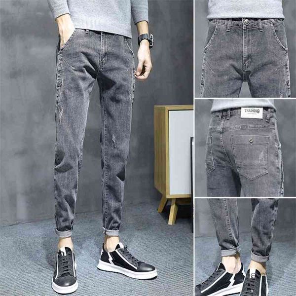 men's jeans korean version 2021 loose elastic leg fashion 100 leisure pants rjsj, Blue
men's jeans korean version 2021 loose elastic leg fashion 100 leisure pants rjsj, Blue
